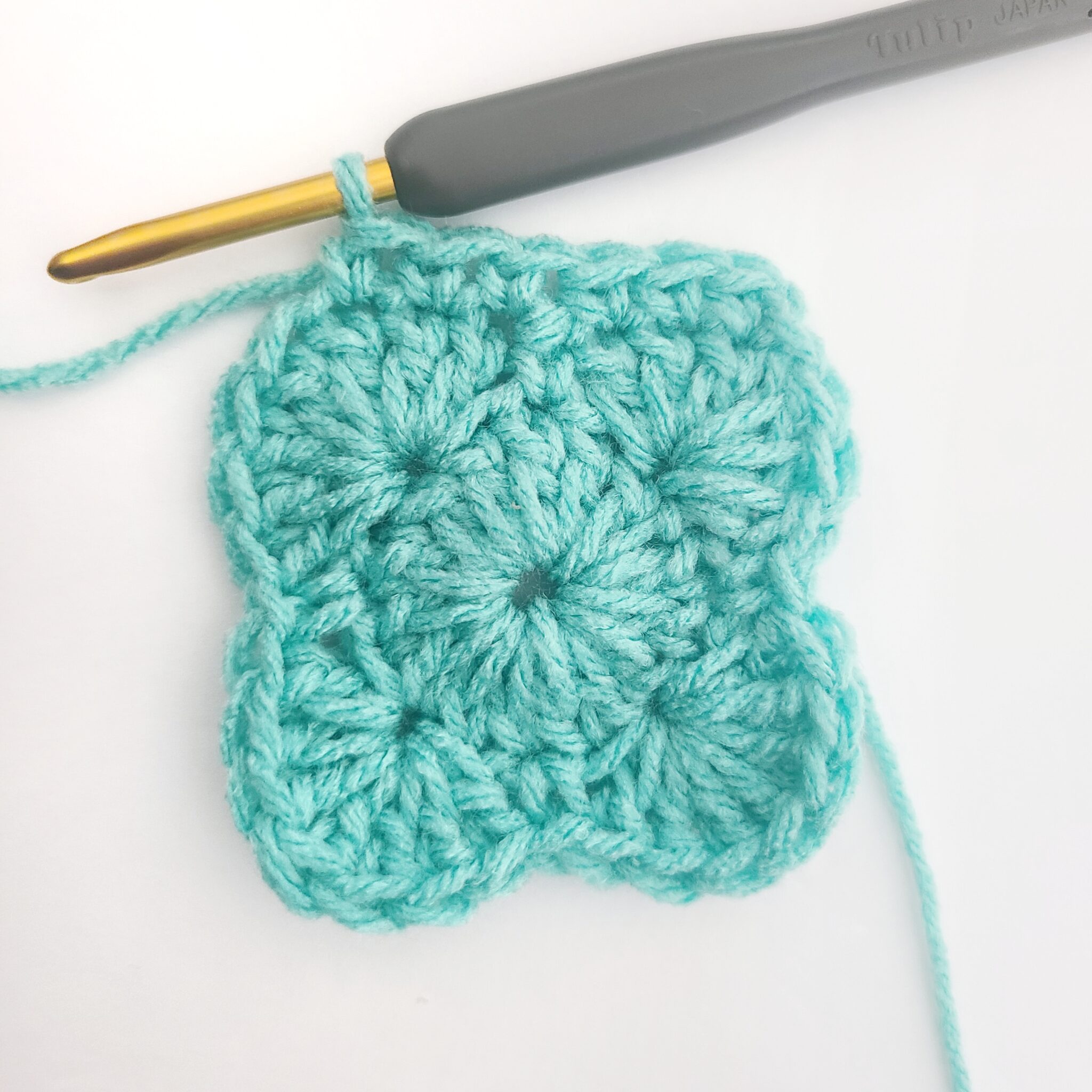 Unique Solid Granny Square - This is Crochet
