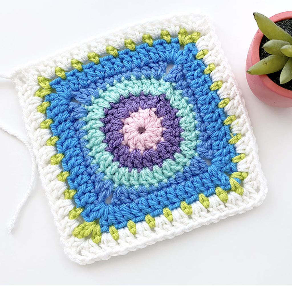 How to Crochet Circle Granny Squares - OkieGirlBling'n'Things