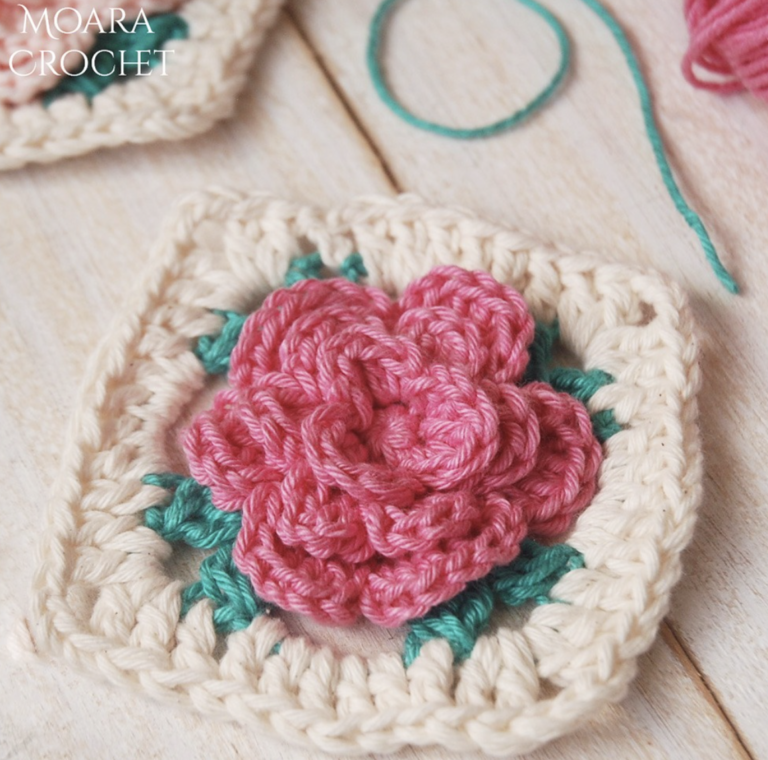Crochet Square Patterns Inspired by Nature - This is Crochet