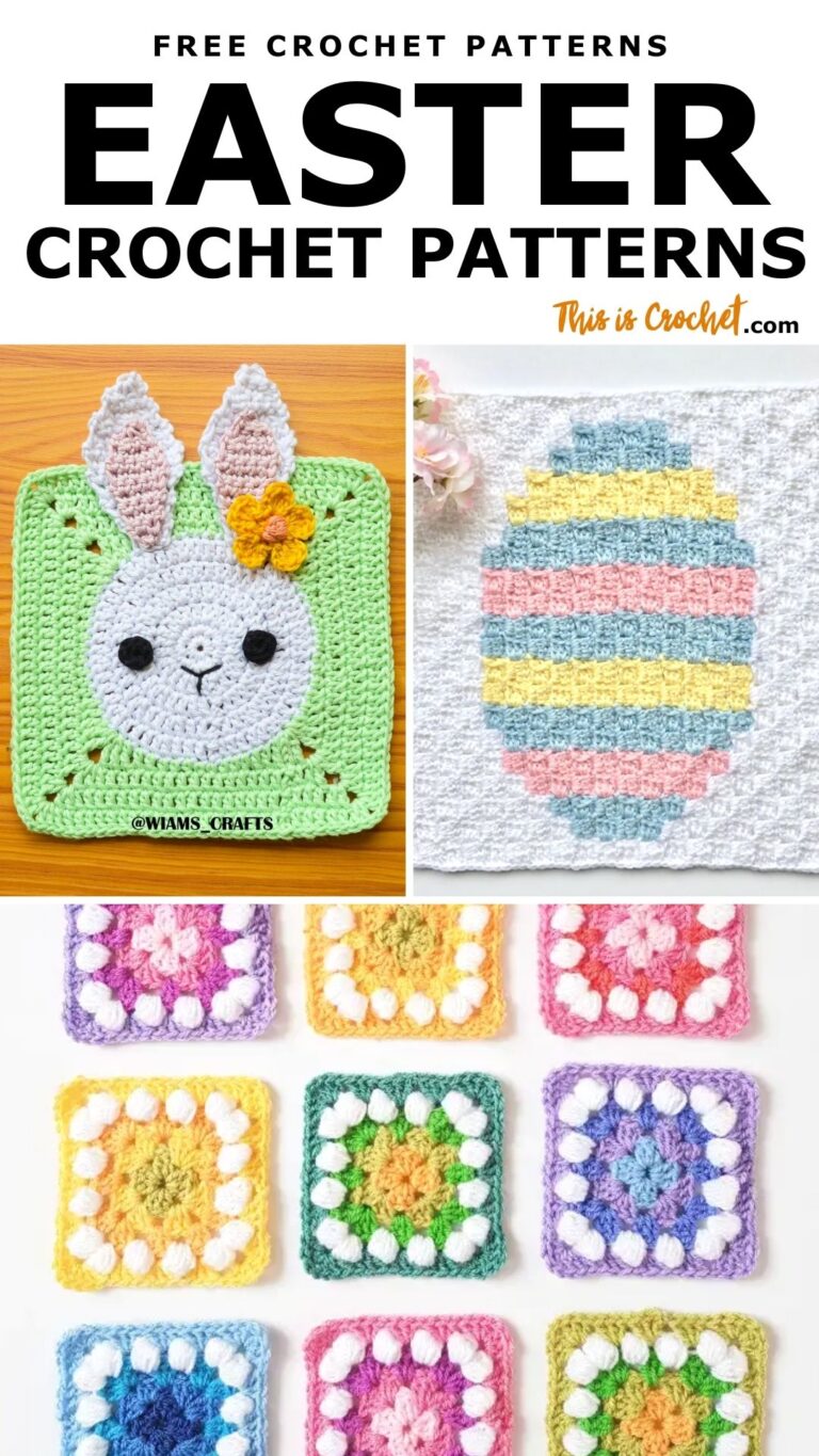 5 Top Easter Crochet Square Patterns - This is Crochet