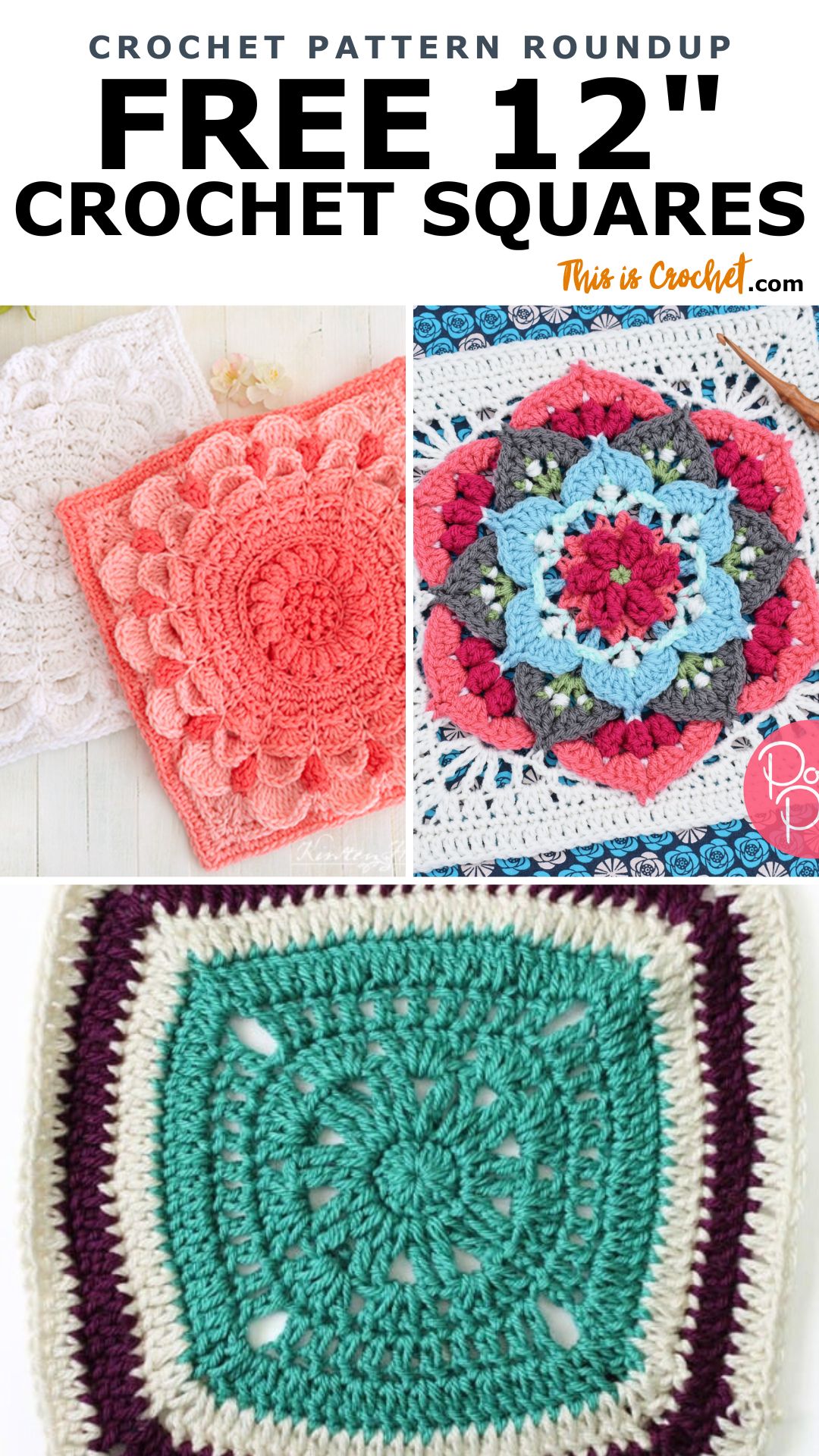 Favorite Free 12 Granny Square Patterns - This is Crochet