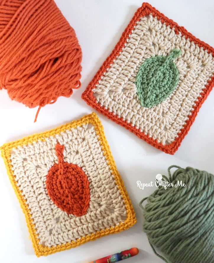 7 Fun & Free Fall Crochet Square Patterns - This is Crochet